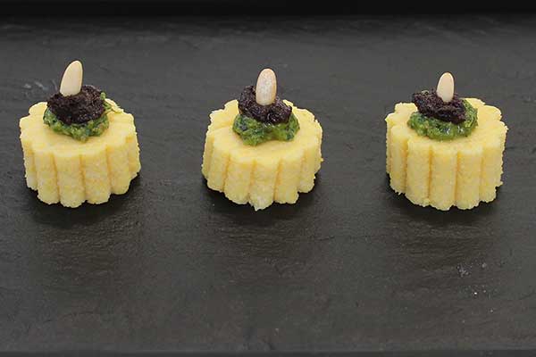 gratine de polenta au pesto