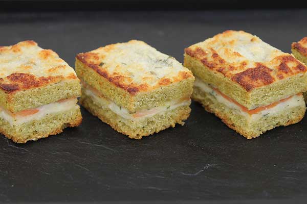 minis croque monsieur saumon