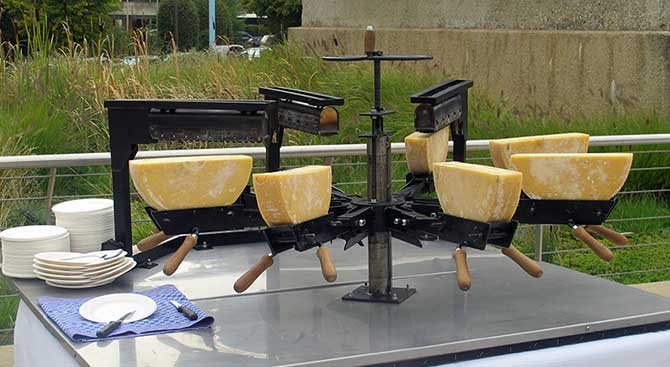 raclette avec machine a bras